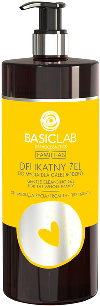 Żel do mycia BasicLab Famillias delikatny dla całej rodziny 500 ml (5907637951154) - obraz 1