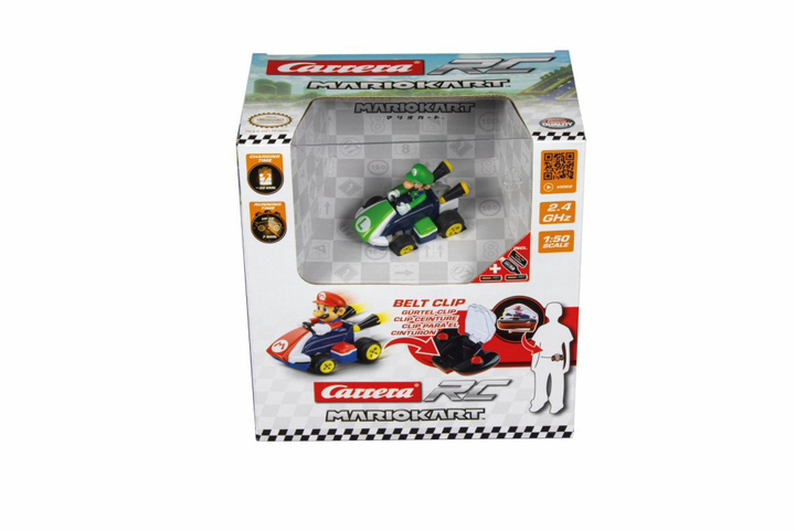 Samochód zdalnie sterowany Carrera RC Mario Kart Mini Luigi (9003150123590) - obraz 1