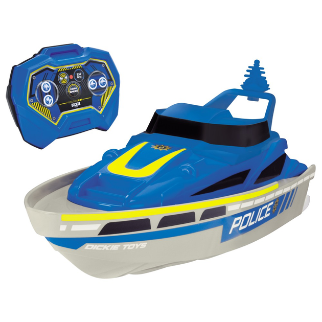 Поліцейський катер на радіокеруванні Dickie RC Police Boat (4006333082481) - зображення 2