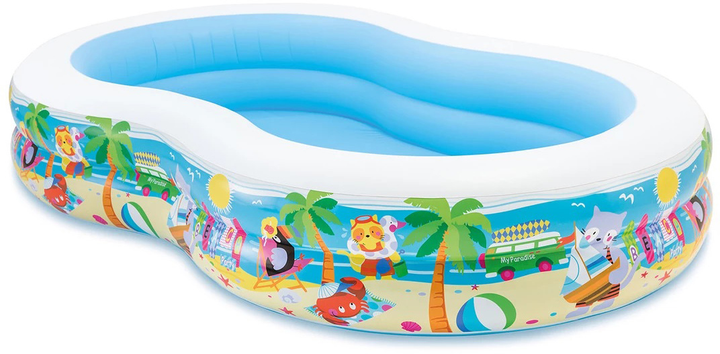 Dmuchany basen Intex Swim Center Seashore Pool 262 x 160 x 46 cm (6941057454900) - obraz 2