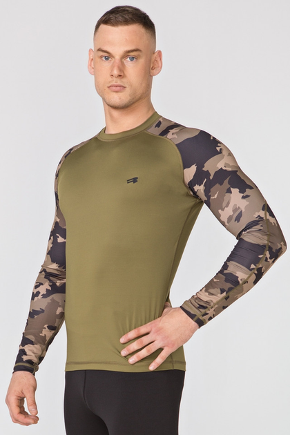 Тактическая футболка ThermoX Furious Army LS XL Оливковый - изображение 2