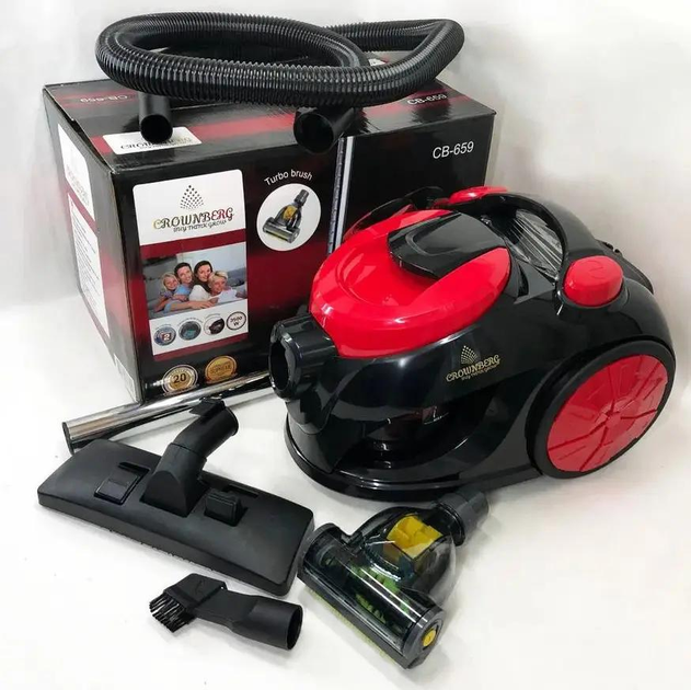 Пылесос Контейнерный Без Мешка Crownberg CB-659 3500W с Турбощеткой ...