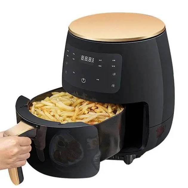 Аерофритюрниця Мультипіч Аерогриль Su Tai ST-505 1800W 6L Безмасляна Сенсорна (Чорна) - зображення 4