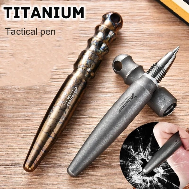 Титановая ручка-брелок для самозащиты Dioneer EDC Stone Wash - изображение 2