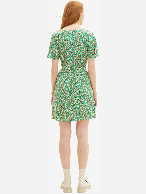 Платье короткое женское Tom Tailor L1036825002 L Зеленое (4066887642944) - изображение 2