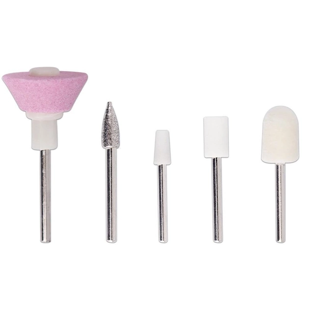 Портативный фрезер ручка Flawless Salon Nails 7863 Машинка для маникюра и педикюра USB Розовый - изображение 3
