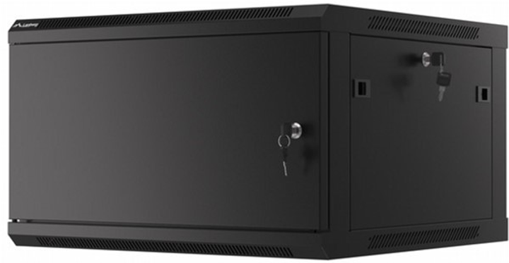 Szafka wisząca rack Lanberg WF01-6606-00B 6U 19" (WF01-6606-00B) - obraz 3