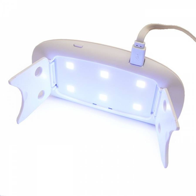 Лампа для манікюру UV/LED SUN MINI для нігтів на USB-кабелі рожева 6W(р) - зображення 2