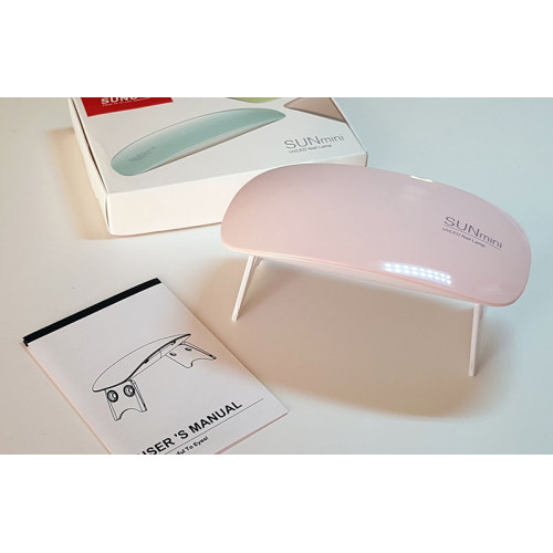 Лампа для манікюру UV/LED SUN MINI для нігтів на USB-кабелі рожева 6W(р) - зображення 5