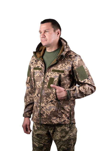 Чоловіча куртка soft shell pixel, M - изображение 1