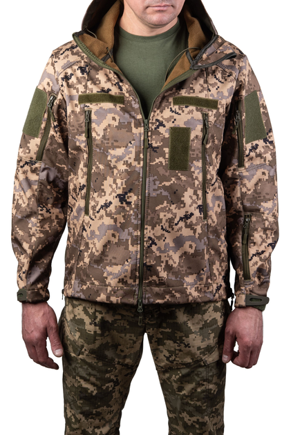 Чоловіча куртка soft shell pixel, XXXL, Softshell - зображення 1