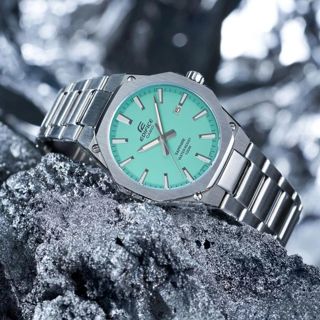 Наручные часы CASIO EFR-S108D-2B Бирюзовый циферблат – купить