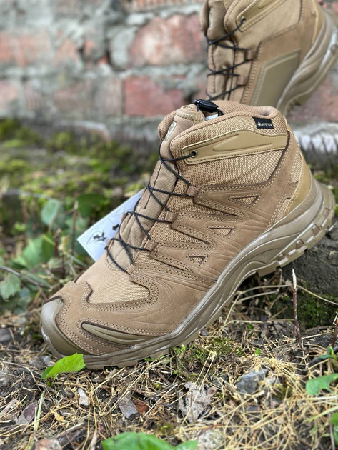 Берці тактичні Salomon XA Forces Mid GTX , колір койот, розмір 45 1/3 , (29,4 см устілка) - зображення 1