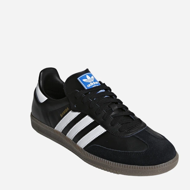 Sneakersy męskie skórzane adidas Originals Samba OG B75807 42 (8UK) 26.5 cm Czarne (4059811988584) - obraz 2