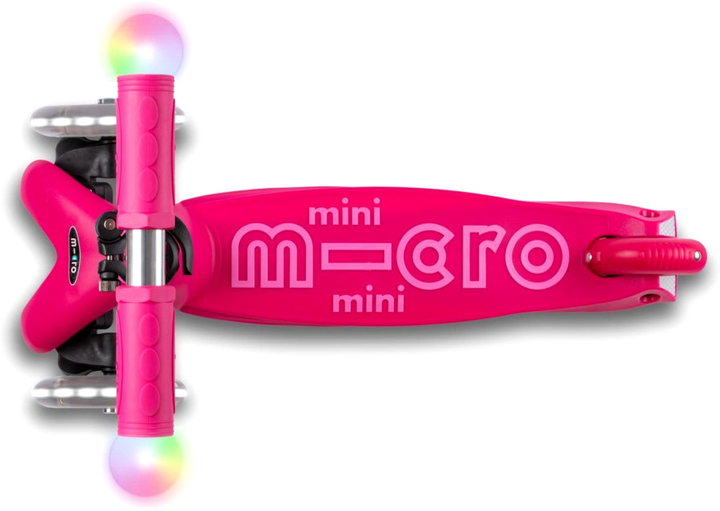 Hulajnoga dziecięca Micro Mini2Grow Deluxe Magic LED Różowa (7630053551605) - obraz 4