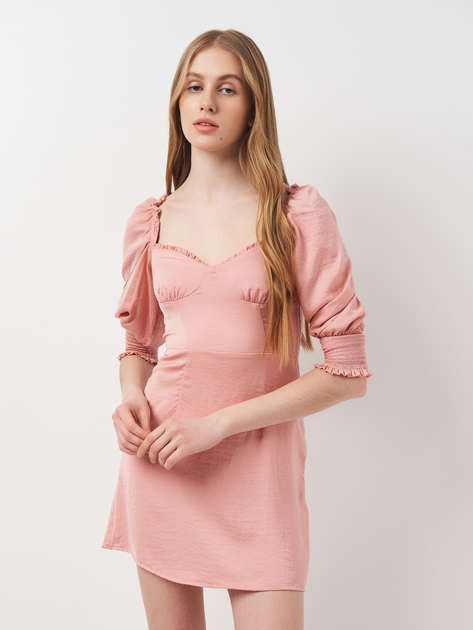 Сукня міні літня жіноча H&M 0932888 38 Рожева (KAY2000001102930) - зображення 1