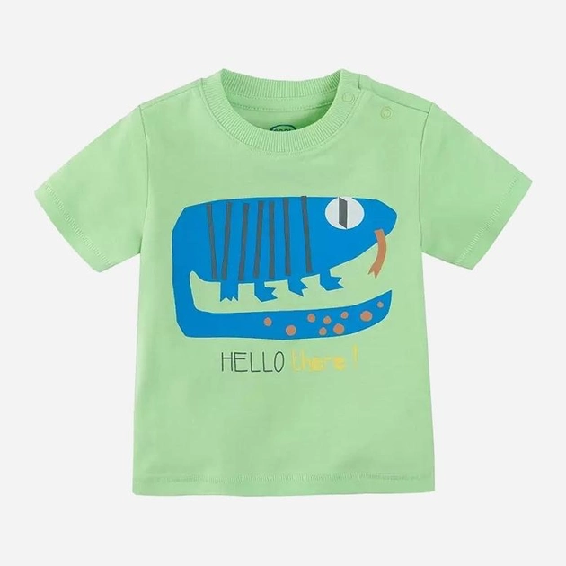 Дитяча футболка для хлопчика Cool Club CCB2403063 62 см Світло-зелена (5903977336552) - зображення 1