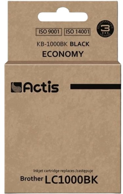 Картридж Actis для Brother LC1000BK/LC970BK Standard 36 мл Black (KB-1000BK) - зображення 1