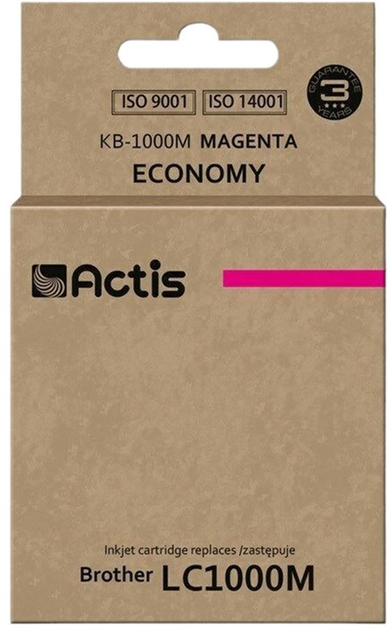 Картридж Actis для Brother LC1000M/LC970M Standard 36 мл Magenta (KB-1000M) - зображення 1