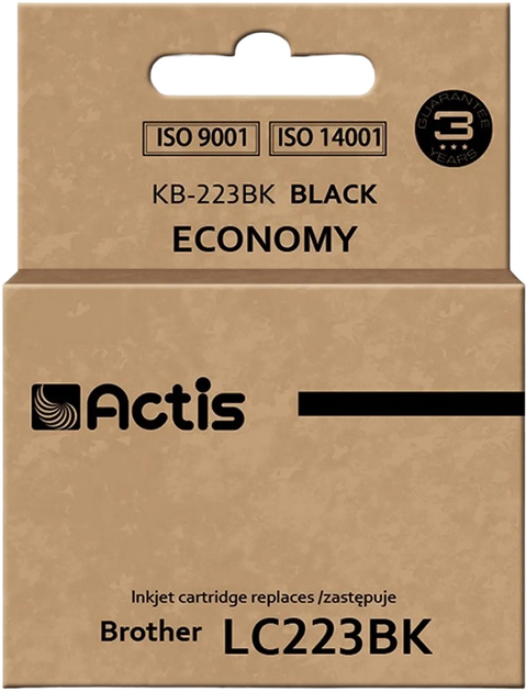 Tusz Actis do Brother LC223BK Standard 16 ml Black (KB-223Bk) - obraz 1