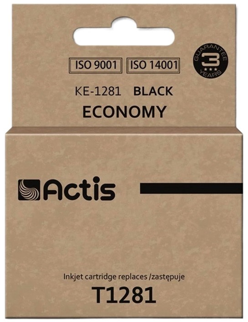 Картридж Actis для Epson T1281 Standard 15 мл Black (KE-1281) - зображення 1