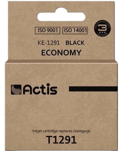 Картридж Actis для Epson T1291 Standard 18 мл Black (KE-1291) - зображення 1