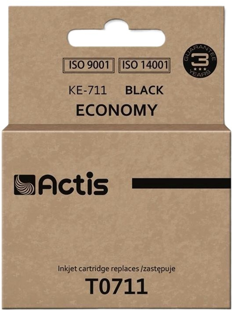 Картридж Actis для Epson T0711. T0891. T1001 Standard 15 мл Black (5901452129613) - зображення 1