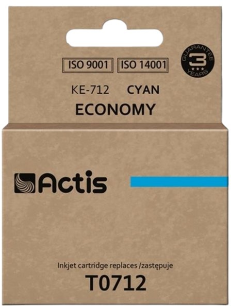 Картридж Actis для Epson T0712. T0892. T1002 Standard 13.5 мл Cyan (5901452129620) - зображення 1