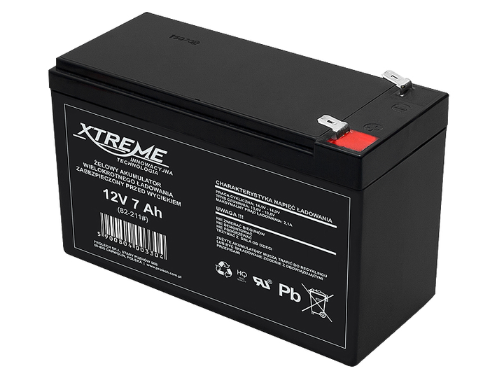 Акумуляторна батарея BLOW XTREME AGM 12 В / 7 А·год (5900804003304) - зображення 1