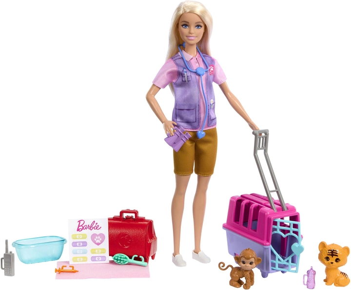 Zestaw Mattel Barbie Ratowniczka zwierząt HRG50 (0194735175994) - obraz 1
