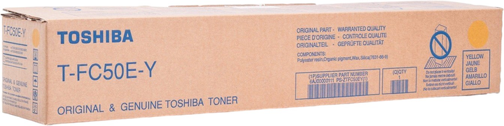 Toner Toshiba T-FC50EY Yellow (6AJ00000111) - obraz 1