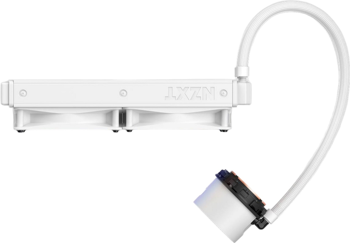 Chłodzenie wodne NZXT Kraken 280 RGB AIO Liquid Cooler with LCD Display White (RL-KR280-W1) - obraz 2