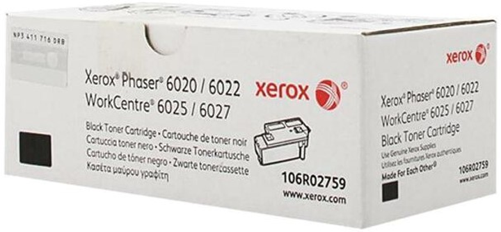 Тонер-картридж Xerox 6020 Black (106R02759) - зображення 1