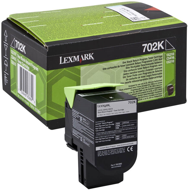 Toner Lexmark 702 XK Black (70C2XK0) - obraz 1