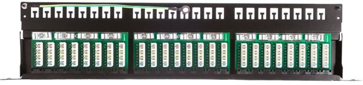Panel krosowy Netrack 19" 0.5U Cat.5e 24xRJ45 do szafy/racka serwerowego (5908268777533) - obraz 5