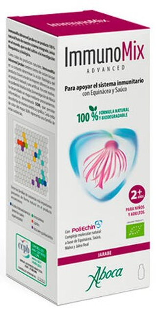 Suplement diety Aboca ImmunoMix Advanced Syrop 210 g (8032472024460) - obraz 1