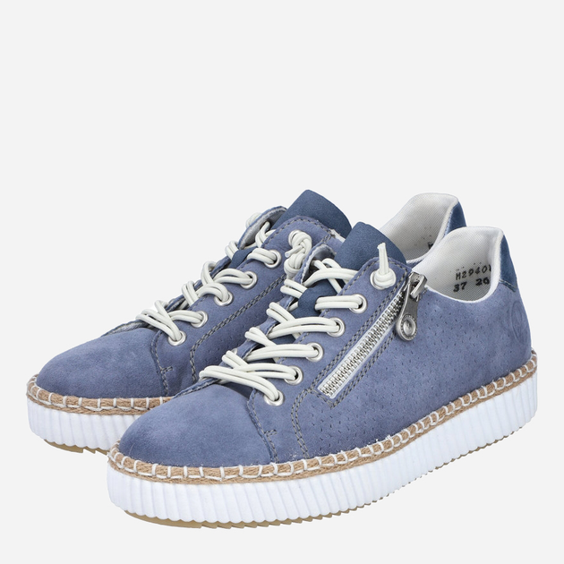 Sneakersy damskie RIEKER M2940-10 38 24.8 cm Ciemnoniebieskie (4061811391240) - obraz 5