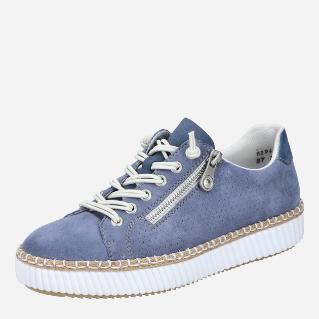 Sneakersy damskie RIEKER M2940-10 38 24.8 cm Ciemnoniebieskie (4061811391240) - obraz 7