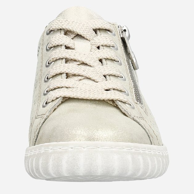 Sneakersy damskie RIEKER N0901-62 40 26.1 cm Beżowe (4061811391769) - obraz 10