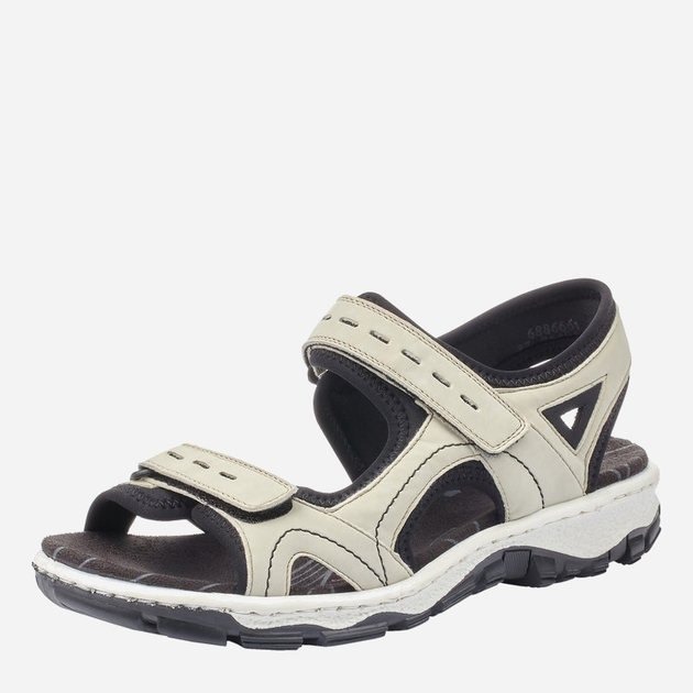 Sandały damskie trekkingowe RIEKER 68866-61 38 24.8 cm Beżowe (4020933836220) - obraz 3