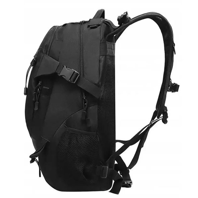 Рюкзак тактический штурмовой универсальный вместительный многофункциональный на 40 литров Black - изображение 2