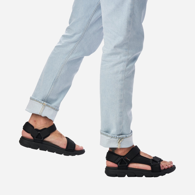 Чоловічі сандалі для трекінгу RIEKER Evolution 20802-01 46 30 см Чорні (4060596298706) - зображення 2