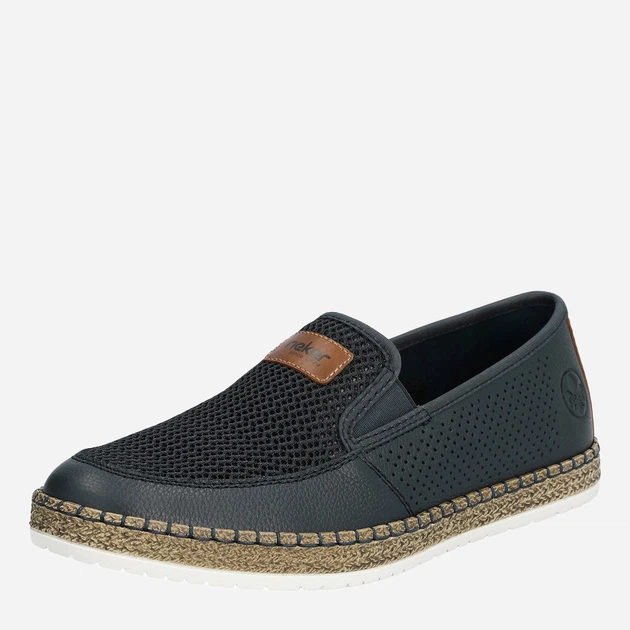 Чоловічі еспадрильї RIEKER B5271-14 43 28 см Темно-сині (4061811386048) - зображення 5