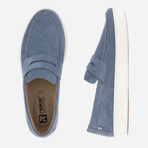 Buty wsuwane męskie RIEKER Evolution U0703-14 45 29.3 cm Niebieskie (4061811776481) - obraz 7