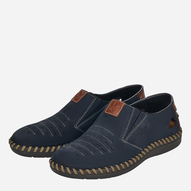 Чоловічі туфлі RIEKER B2457-14 45 29.3 см Сині (4060596018076) - зображення 2