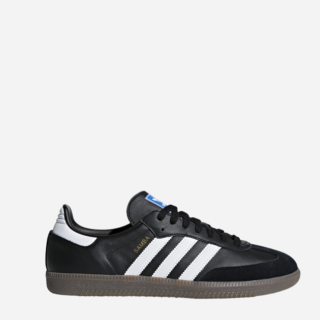 Tenisówki męskie ze skóry naturalnej Adidas Originals Samba OG B75807 46.5 (11.5UK) 30 cm Czarne (4059811988522) - obraz 1