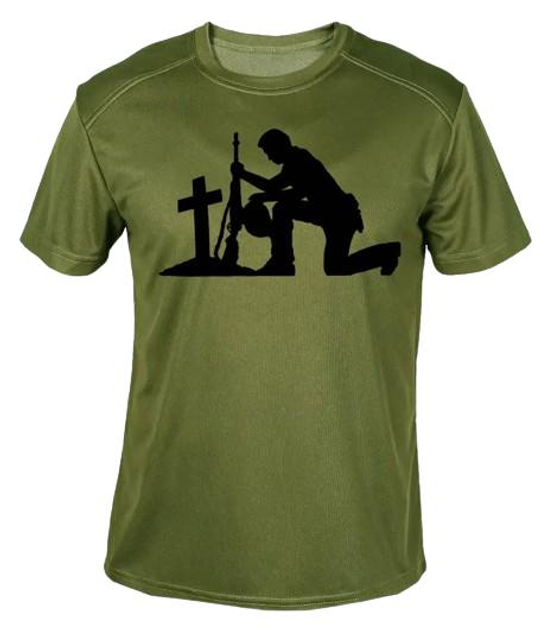 Футболка потовідвідна армійська ЗСУ з принтом "Помста за загиблих" в оливі XXL - зображення 1