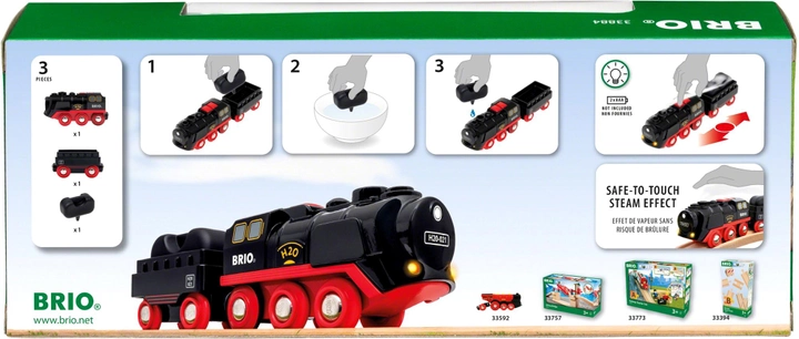 Lokomotywa parowa Brio Steaming Train (7312350338843) - obraz 2