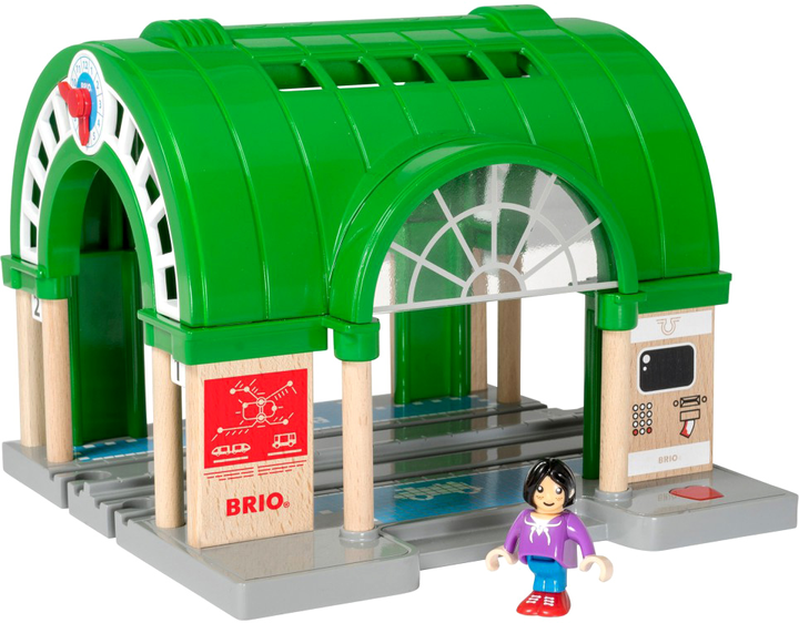 Zestaw do zabawy Brio World Central Train Station with Ticket Machine (7312350336498) - obraz 2