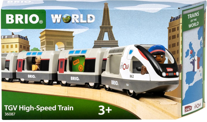 Супершвидкісний поїзд Brio Trains & Vehicles з фігурками (7312350360875) - зображення 1